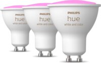 Philips Hue White and Colour Ambiance LED Spot izzó 4,3W 350lm 4000K GU10 - RGBW (3db)