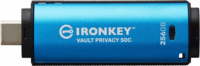 Kingston 256GB IronKey Vault Privacy 50 USB Type-C Pendrive - Kék