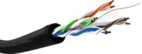 Goobay U/UTP CAT6 Kültéri installációs kábel 100m - Fekete