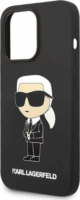 Karl Lagerfeld Liquid Ikonik NFT Apple iPhone 14 Pro Max Szilikon Tok - Fekete/Mintás