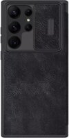 Nillkin Qin Leather Pro Samsung Galaxy S23 Ultra Flip Tok - Fekete