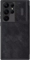 Nillkin Qin Leather Pro Samsung Galaxy S23 Ultra Flip Tok - Fekete