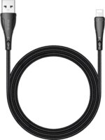 Mcdodo CA-7441 USB-A apa - Lightning apa 2.0 iPhone töltő kábel - Fekete (1.2m)