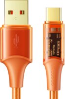 Mcdodo CA-2091 USB-A apa - USB-C apa 3.0 Adat és töltő kábel - Narancssárga (1.2m)