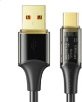 Mcdodo CA-2090 USB-A apa - USB-C apa 3.0 Adat és töltő kábel - Fekete (1.2m)