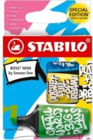 Stabilo Boss Mini Snooze One 2-5mm Szövegkiemelő készlet - Vegyes színek (3 db / csomag)