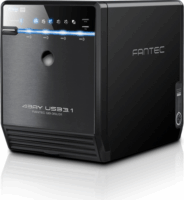 Fantec QB-35U31R 4x3.5" USB 3.1 Külső HDD ház - Fekete