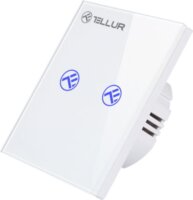 Tellur TLL331491 Smart Home Intelligens vezeték nélküli beltéri kettős Okos fali villanykapcsoló