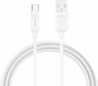 Recci RCT-P200W USB-A apa - USB Type-C apa Adat és töltő kábel - Fehér (2m)