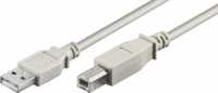 Goobay 93596 USB-A apa - USB-B apa 2.0 Nyomtató kábel - Szürke (1.8m)