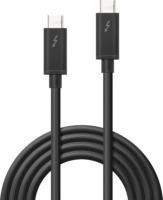 Lindy Thunderbolt 3 USB-C apa - USB-C apa 3.1 Adat és töltőkábel - Fekete (1m)