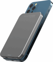 RealPower PB-5000 MAG Powerbank 5000mAh (1.67-3A / 5-12V) - Szürke