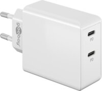 Goobay 61758 2x USB-C Hálózati töltő - Fehér (36W)