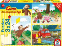 Schmidt Spiele Bajkeverő majom George 3 az 1-ben puzzle