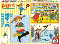 Schmidt Spiele Harisnyás Pippi Olyanná teszem a világot, amilyennek szeretem - 3 az 1-ben puzzle