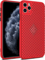 Fusion Breathe Huawei P40 Lite Szilikon Tok - Piros