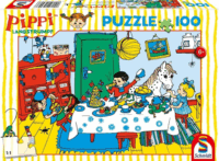 Schmidt Spiele Harisnyás Pippi Kávéparti - 100 darabos puzzle