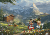 Schmidt Spiele Disney Mickey & Minnie az Alpokban - 1000 darabos puzzle