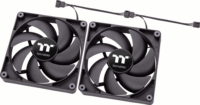 Thermaltake CT140 140mm PWM Rendszerűhő (2db/csomag) - Fekete