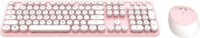 MOFII Sweet Wireless Billentyűzet Angol (UK) + Egér - Fehér/Rózsaszín