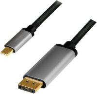 Logilink CUA0100 USB-C 3.2 Gen1 - DisplayPort 1.2 Kábel 1.8m - Fekete