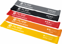 Pure2Improve P2I800120 Fitness gumiszalag készlet (5 darab / csomag) - Szürke/Sárga/Narancssárga/Piros/Fekete