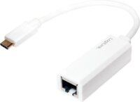 Logilink USB Type-C M - RJ45 F Adapterkábel 0.15m Fehér