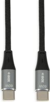 iBox IKUTC2B USB-C apa - USB-C apa 2.0 Adat és töltőkábel - Fekete (2m)