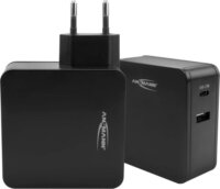 Ansmann 254PD USB-C / USB-A Hálózati töltő - Fekete (60W)