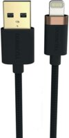 Duracell 7022 USB-A apa - Lightning apa 2.0 Adat és töltő kábel - Fekete (2m)
