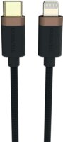 Duracell 9012 USB-C apa - Lightning apa 2.0 Adat és töltő kábel - Fekete (1m)