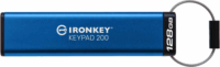 Kingston IronKey Keypad 200 USB 3.2 Gen1 128GB Pendrive - Kék