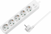 LogiLink LPS246 250V Hálózati elosztó 5 aljzatos 1.5m - Fehér