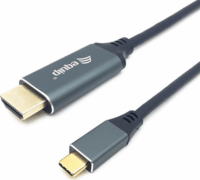 Equip 133417 USB-C - HDMI 2.0 Kábel 3m - Fekete