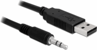 Delock 83115 USB 2.0 apa > soros-TTL 3,5mm sztereo jack konverter - 1,8m (5V) (Bontott)