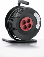 Entac ESCRG4-50 250V Hosszabbítós kábeldob 4 aljzatos 50m - Fekete