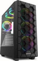 Sharkoon RGB HEX Számítógépház - Fekete