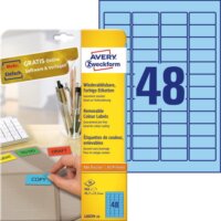 Avery Zweckform 45,7 x 21,2 mm Etikett tintasugaras és lézer nyomtatóhoz kék (960 címke / csomag)