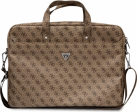 Guess Saffiano 4G Triangle Logo 15"-16" Notebook táska - Barna