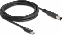 Delock 87975 USB-C apa - HP/Dell 7.4x5.0mm apa Notebook töltőkábel - Fekete (1.5m)