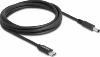Delock 87974 USB-C apa - Dell 4.5x3.0mm apa Notebook töltőkábel - Fekete (1.5m)