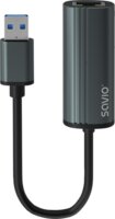 Savio AK-55 USB-A apa - RJ45 anya Adapter