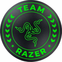 Razer Team Gamer szék alátét szőnyeg - Fekete/Zöld (120x120 cm)