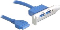 DeLOCK kivezetés USB 3.0 pin header 19 pin 1 x belső > 2 x USB 3.0-A anya külső low profile