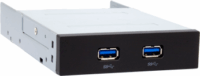 Chieftec MUB-3002 USB 3.0 előlapi panel - 3.5" Fekete