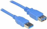Delock 82538 USB-A apa - USB-A anya 3.0 Hosszabbítókábel - Kék (1m)