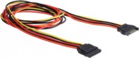 Delock Cable Power SATA 15 Pin male > SATA 15 Pin female extension 100 cm