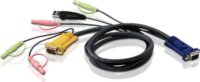 Aten 2L-5302U USB-VGA-Audio KVM kábel 1.8m