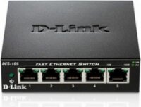 D-Link DES-105 5-port 10/100 Metal Housing Desktop Switch