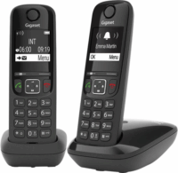 Gigaset AS690 Duo Asztali Telefon - Fekete (2db/csomag)